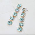 A.B. Blue Dangle Earrings