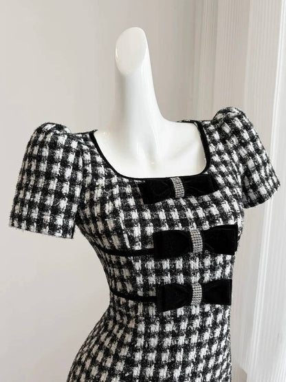 Edie Checker Tweed Mini