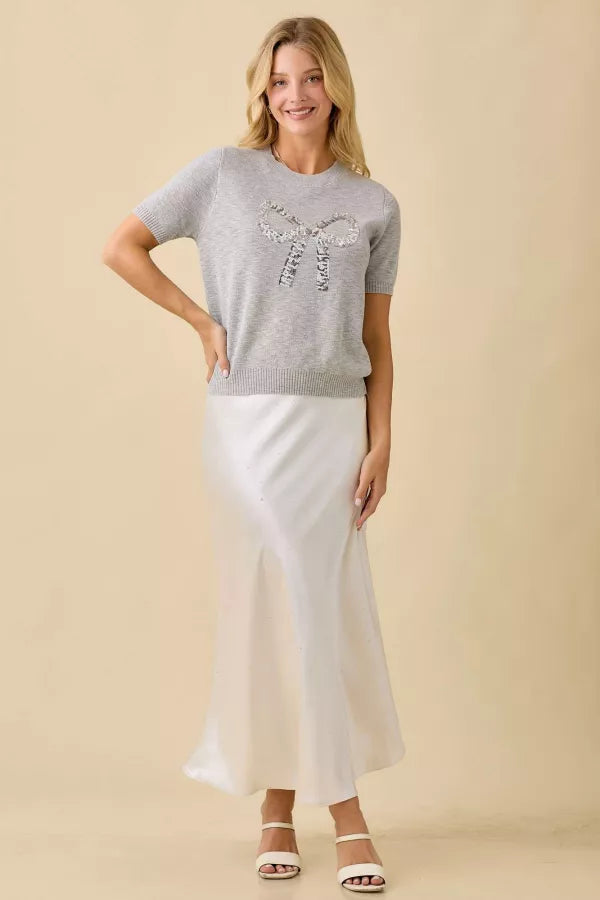 Kendra Satin Maxi Skirt