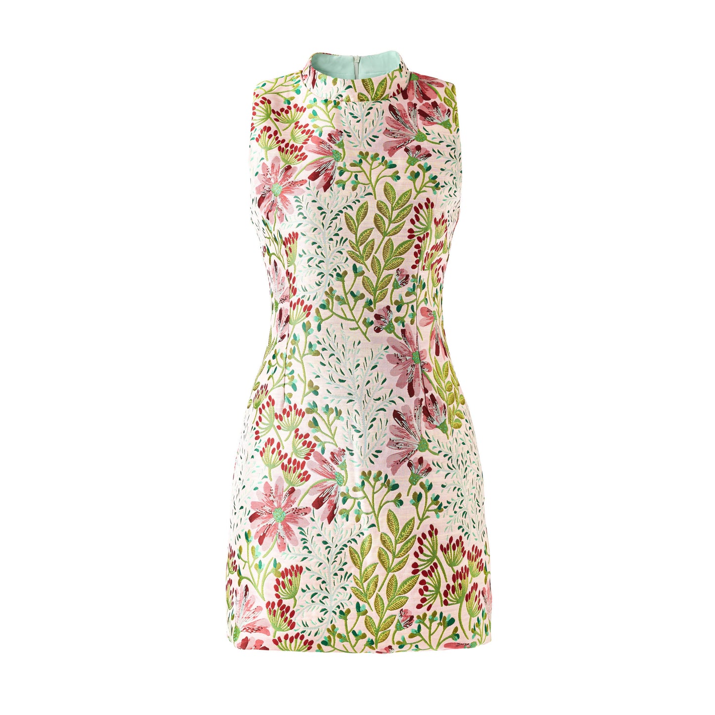 PS6 2026 Jacquard Embroidered Sleeveless Mini Dress New
