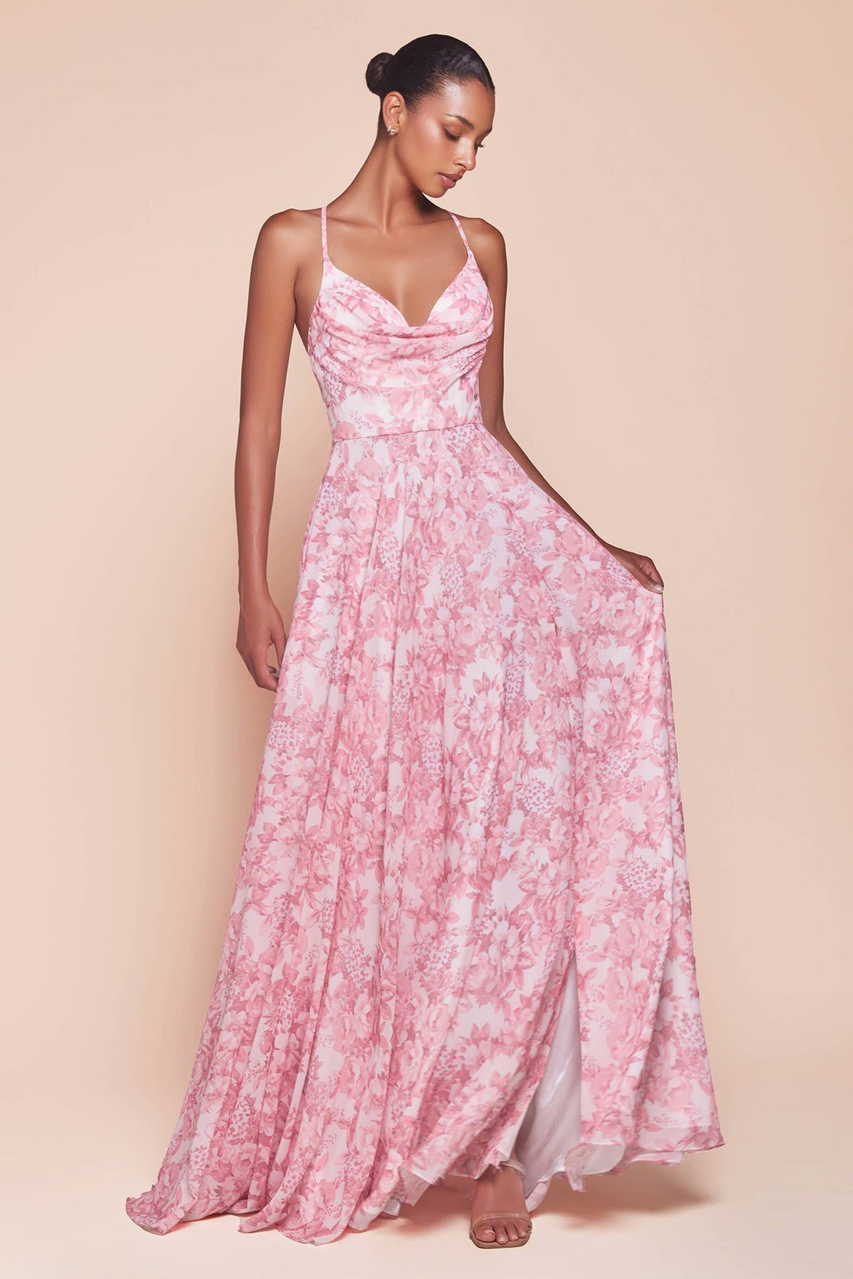 Jessica A-line Chiffon Maxi