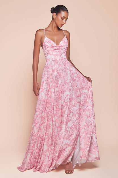 Jessica A-line Chiffon Maxi