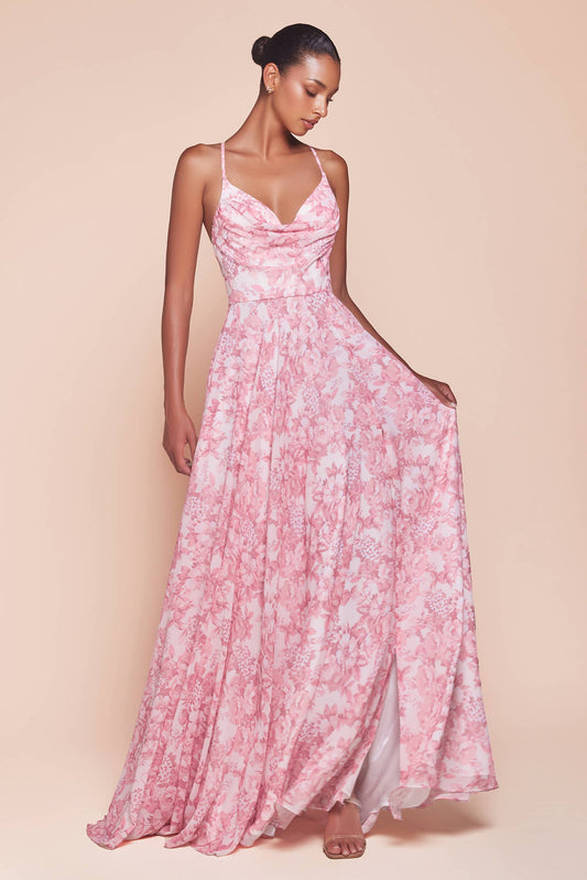 Jessica A-line Chiffon Maxi