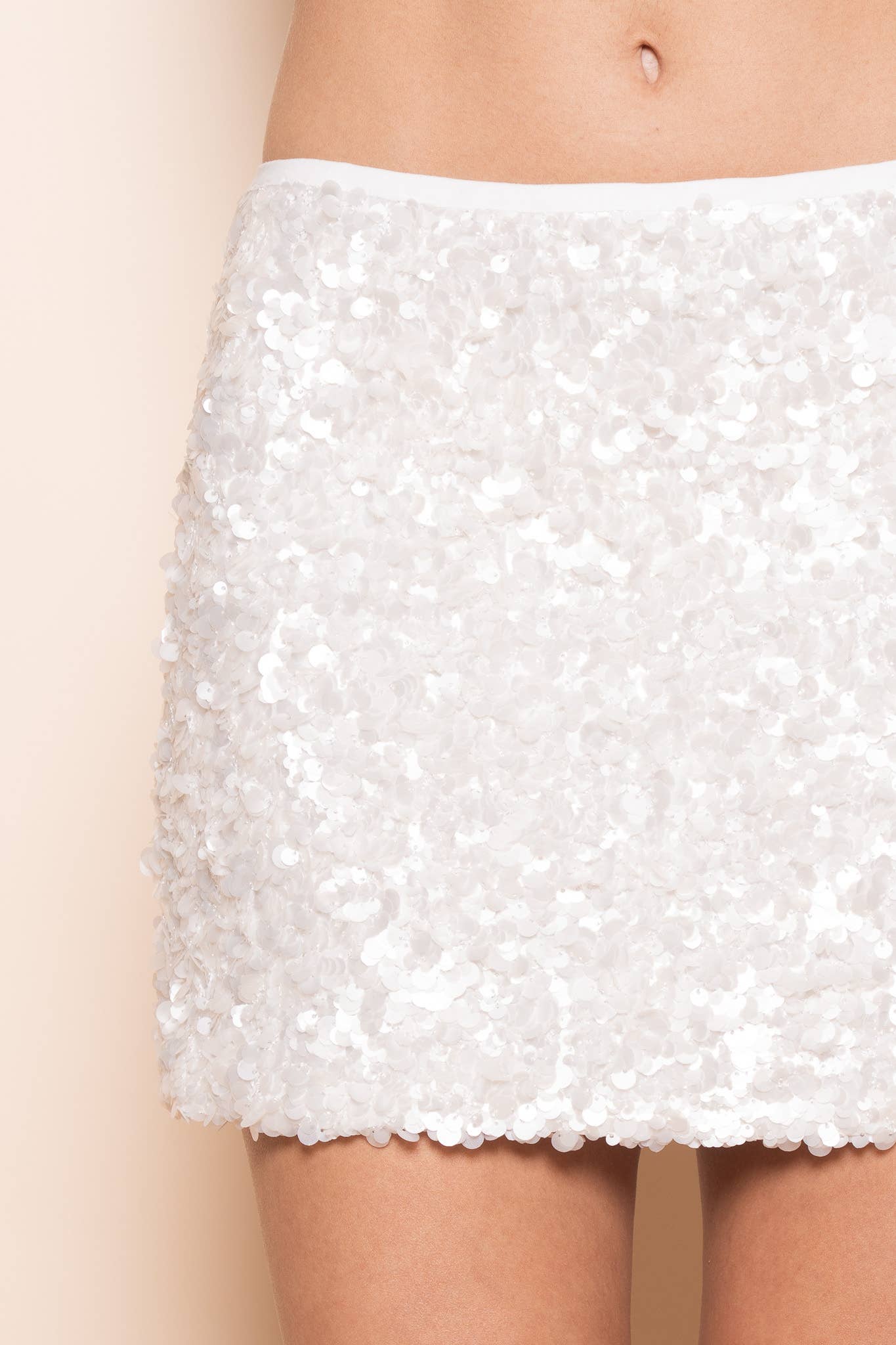 SEQUIN LOW WAIST MINI SKIRT