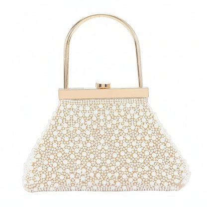 Chic Pearl Embellished Clutch