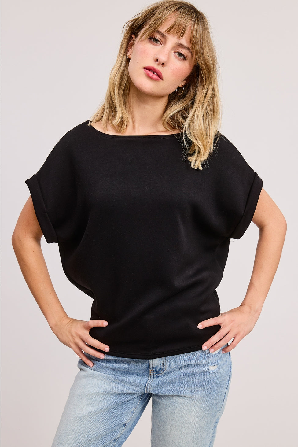 Lauren Scuba Dolman Top