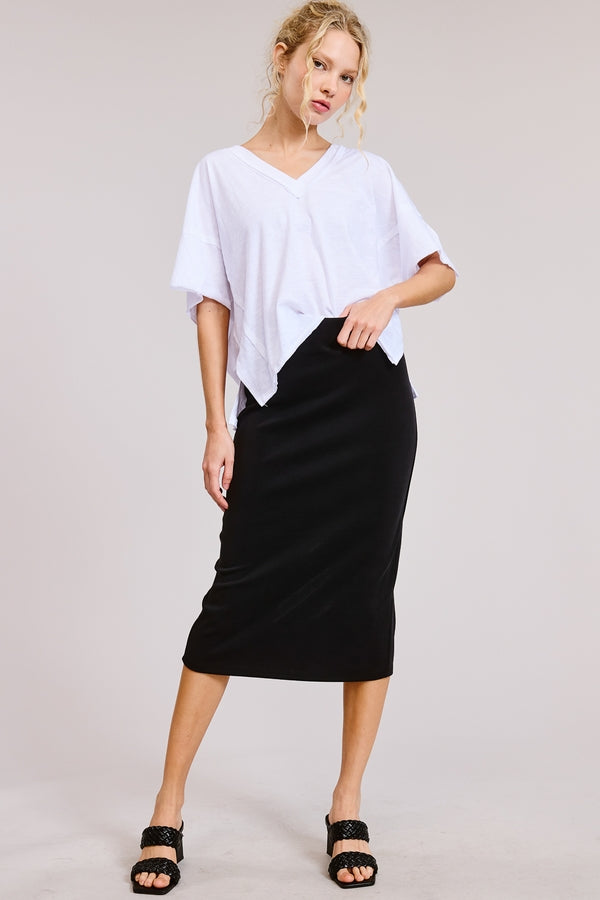 Scuba Midi Pencil Skirt
