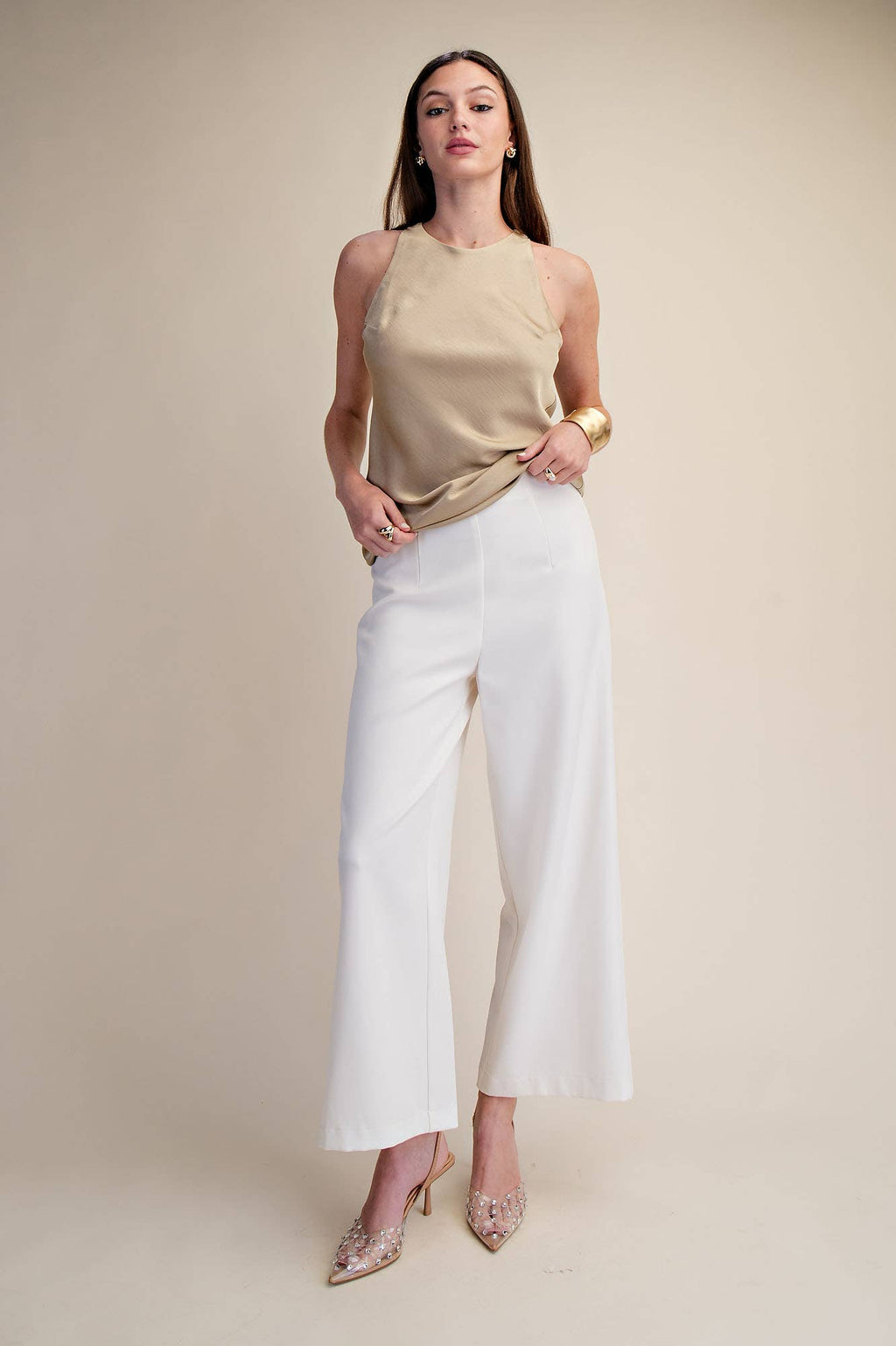 High-Waisted Wide Leg Pants