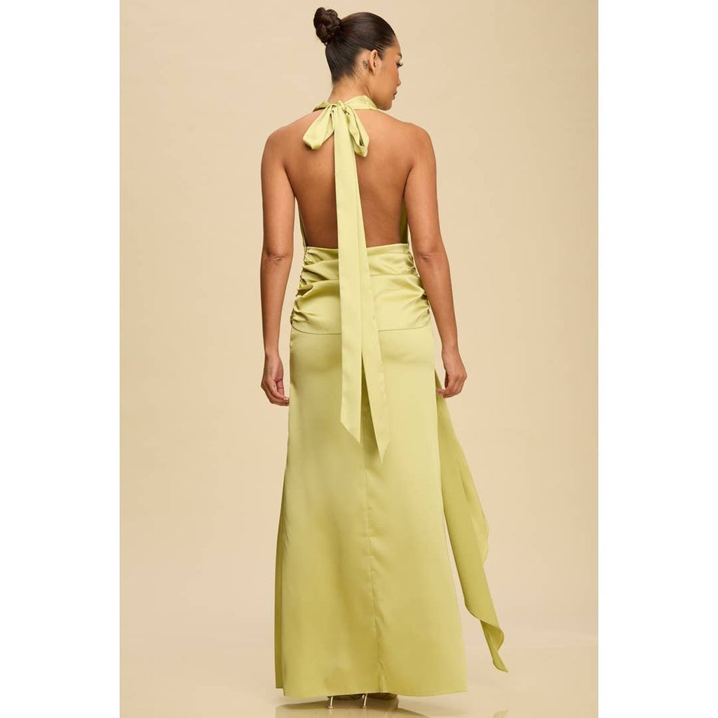 DRAPED MAXI DRESS
