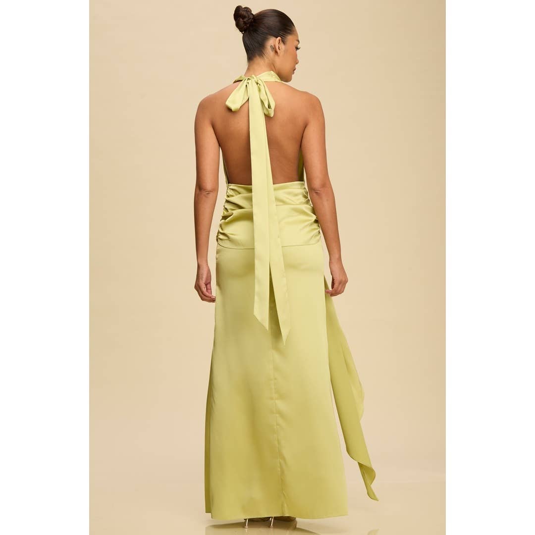 DRAPED MAXI DRESS