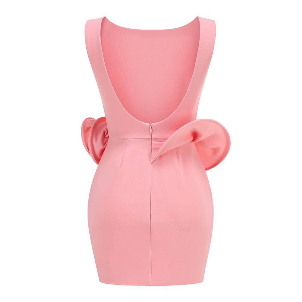 Nyla Backless Peplum Mini