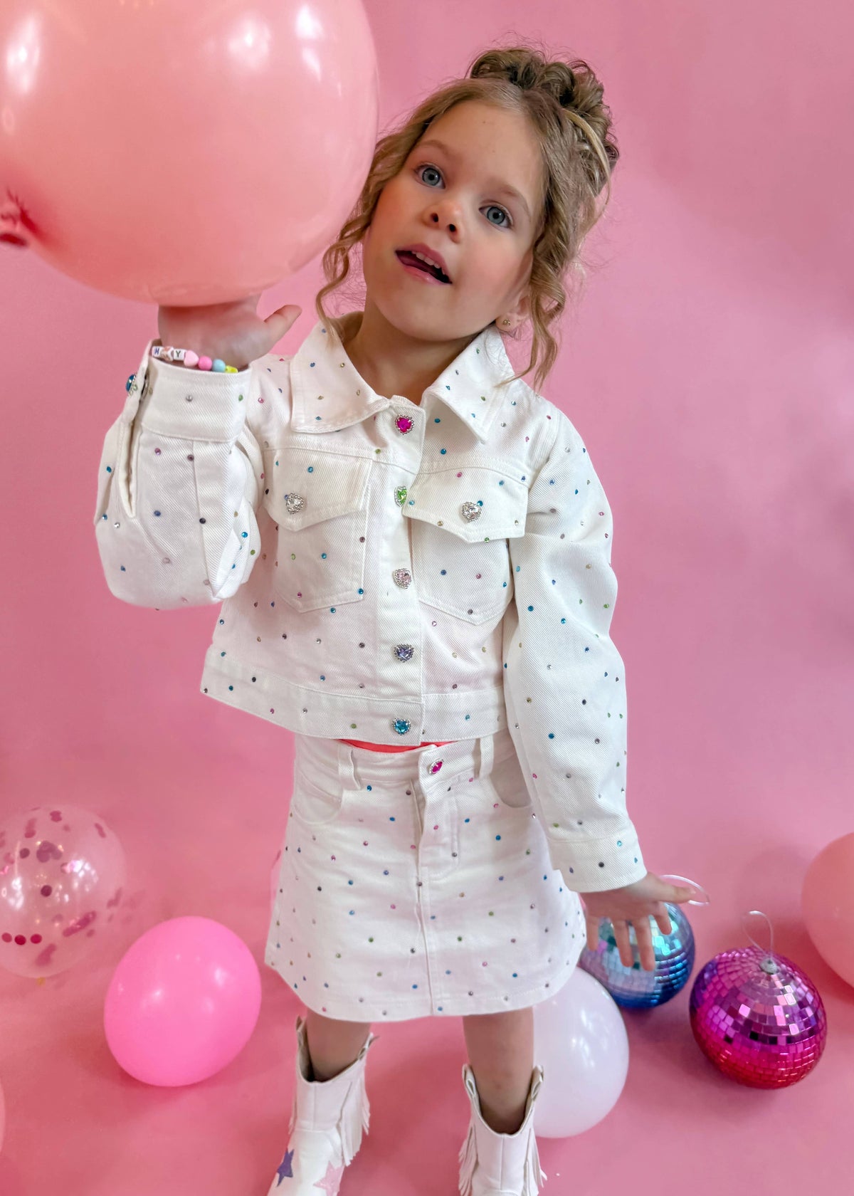 Little's White Denim Gem Set