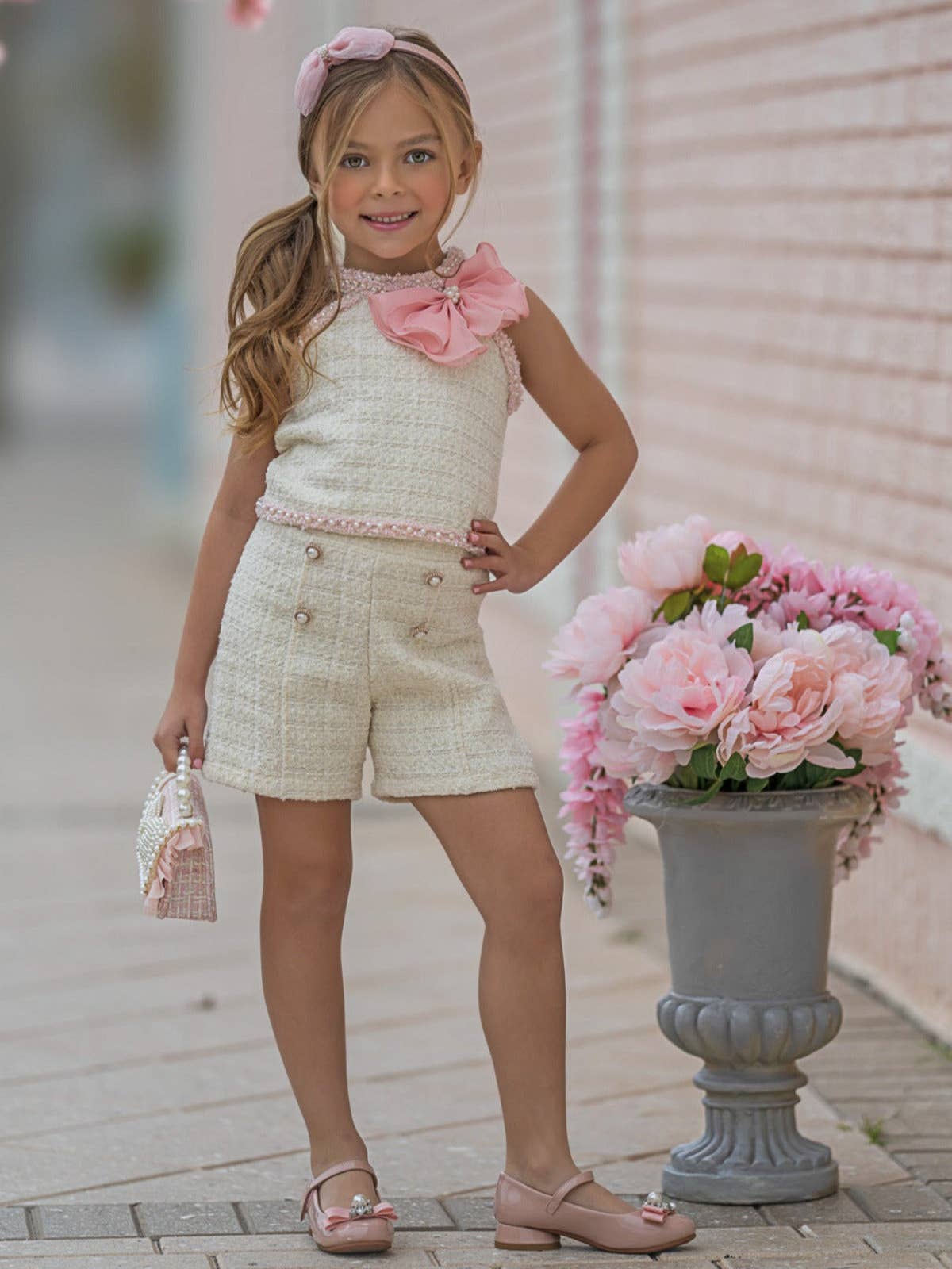 Little's Constance Ivory Tweed Set