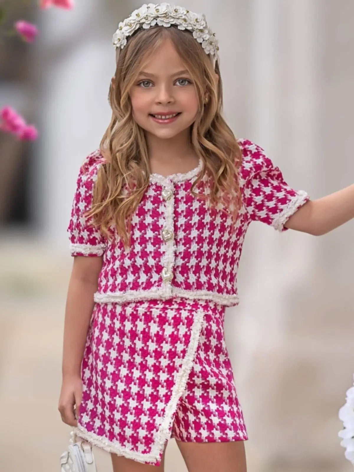 Little's Houndstooth Tweed Set