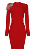 Red Diamond Tassel Bandage Mini