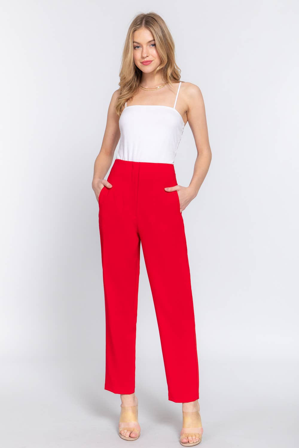 Pintuck Trouser