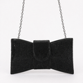 Rhinestone Bow Clutch