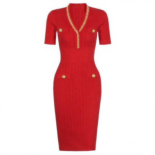 Valentina Knit Midi Dress