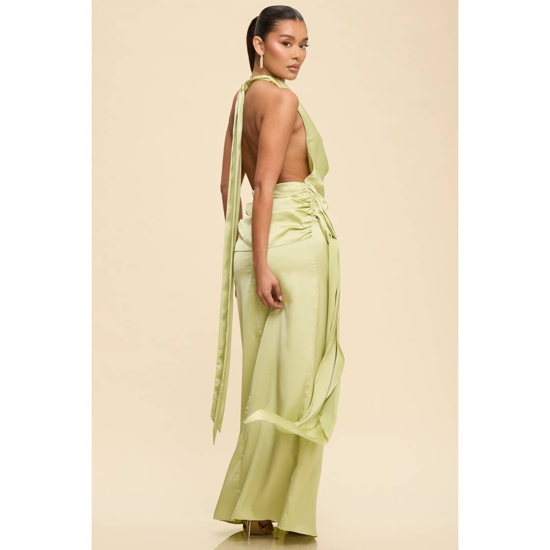 DRAPED MAXI DRESS