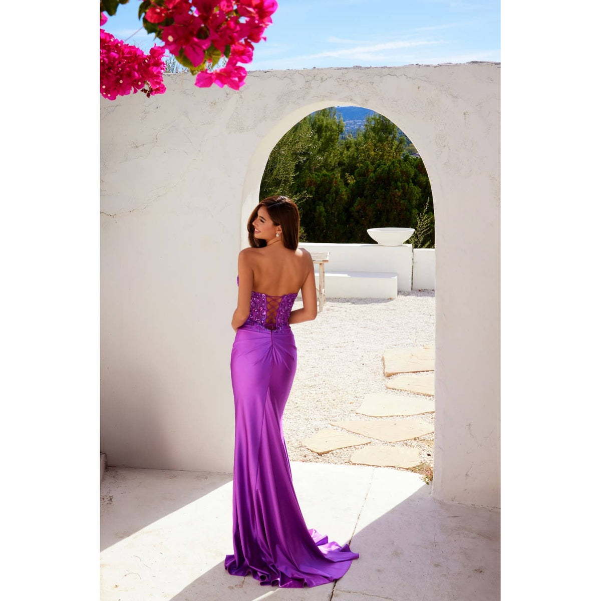 Juliet Corset Lace & Satin Gown