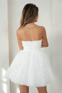 Rosette Strapless Mini