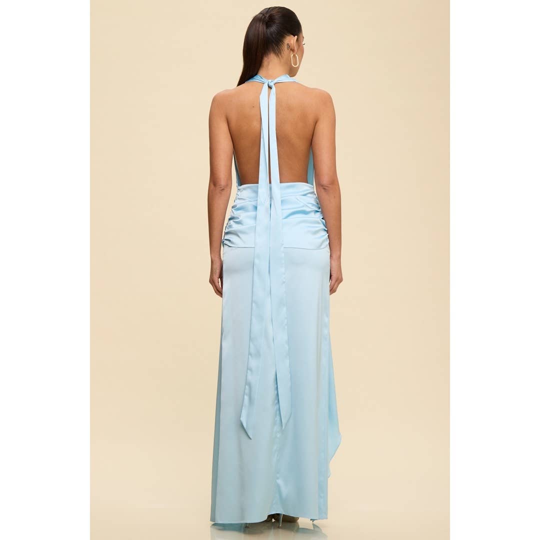 DRAPED MAXI DRESS