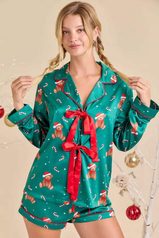 Teddy Holiday Pajama Set