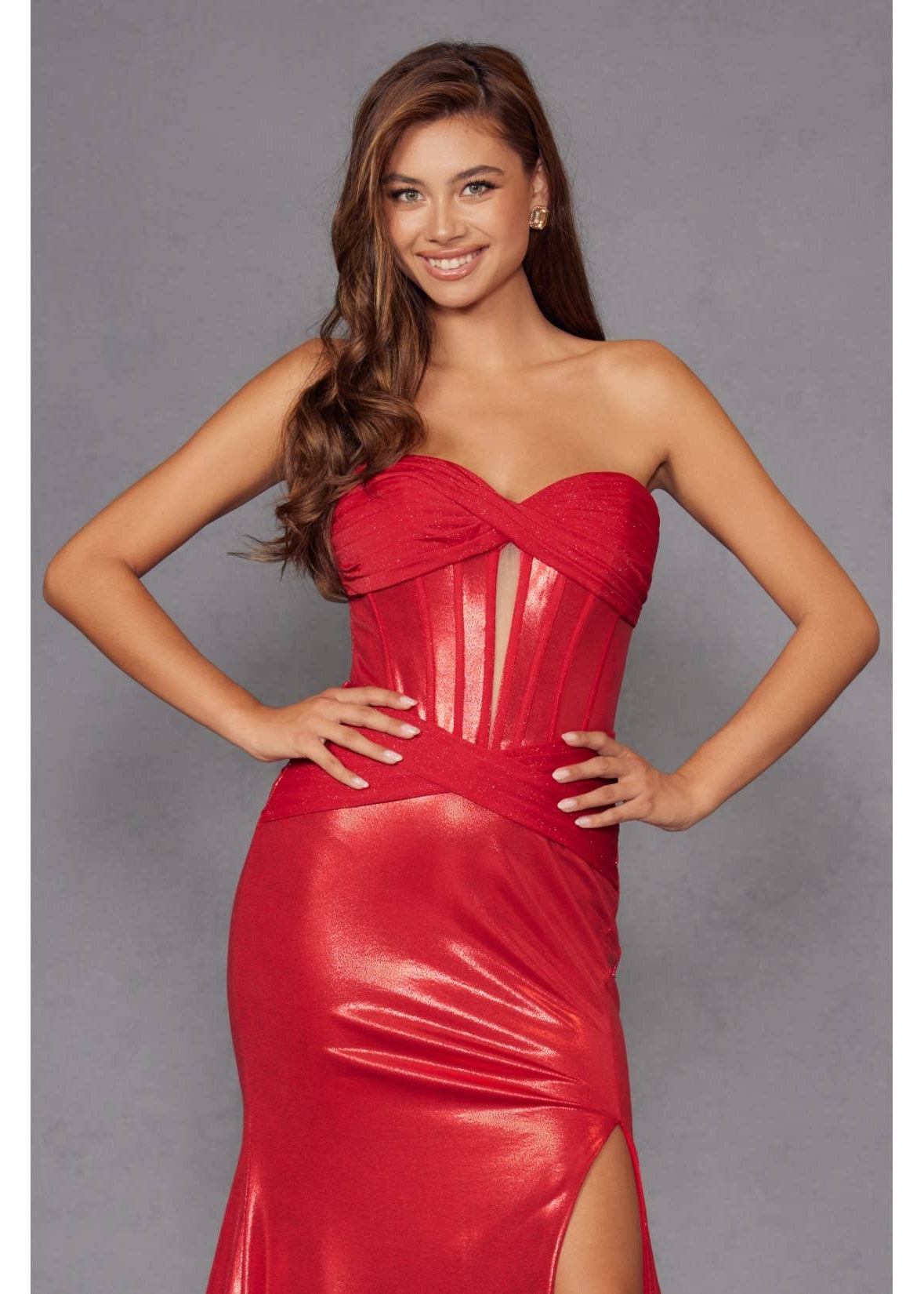 Juliet Metallic Sweetheart Gown