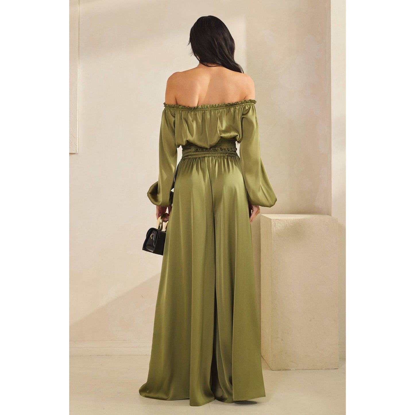 Satin Palazzo Pant Set