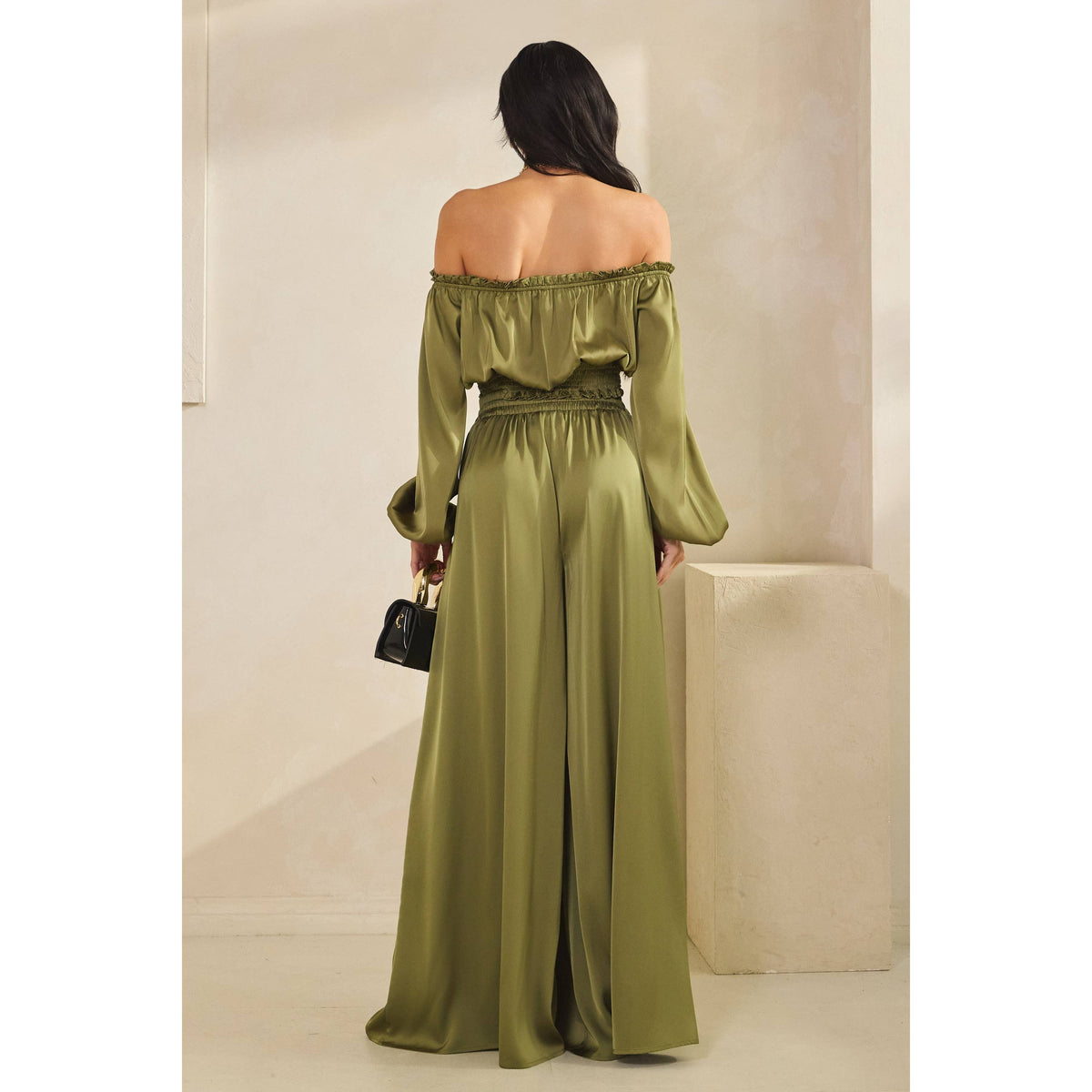 Satin Palazzo Pant Set