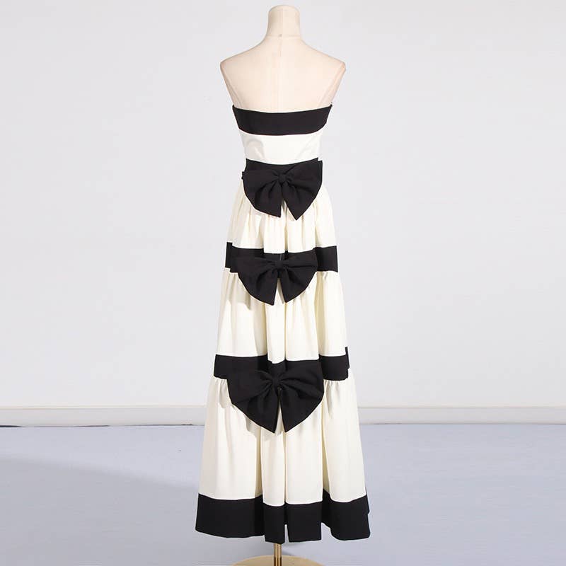 Black & White Bow Maxi