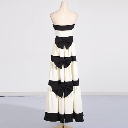 Black & White Bow Maxi