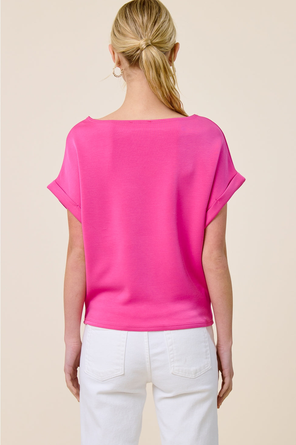 Lauren Scuba Dolman Top