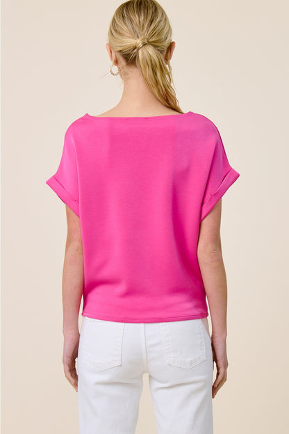 Lauren Scuba Dolman Top