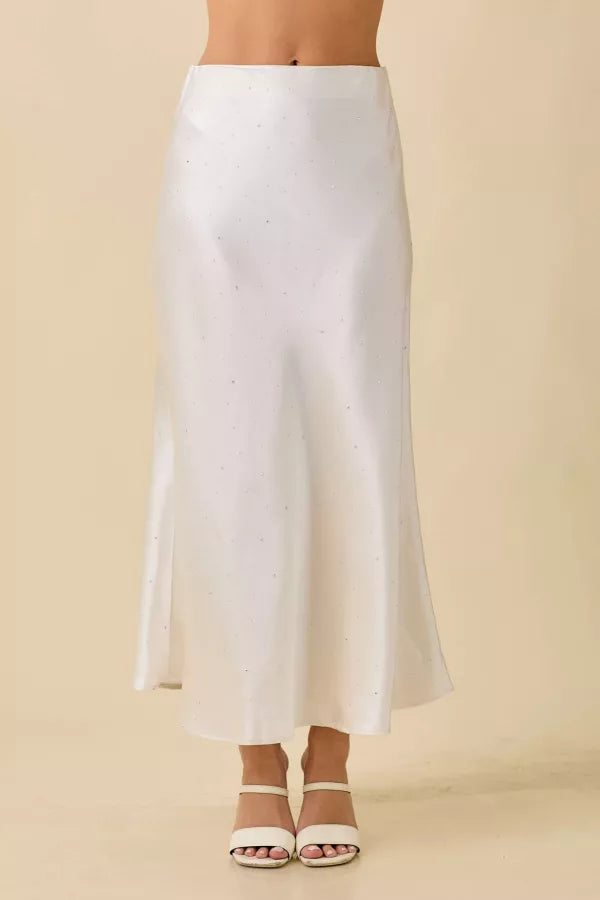 Kendra Satin Maxi Skirt