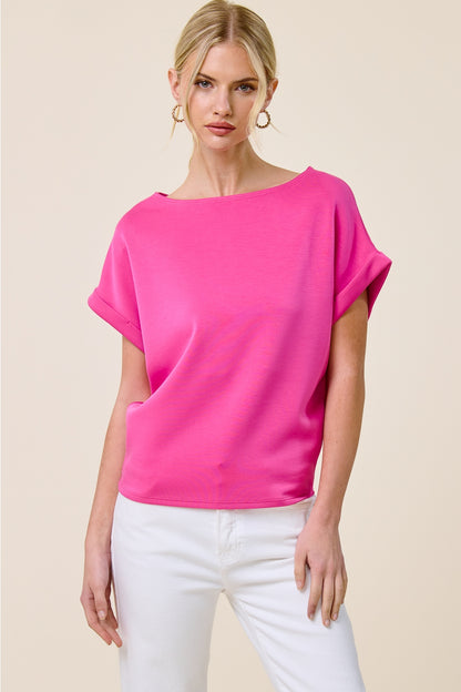 Lauren Scuba Dolman Top