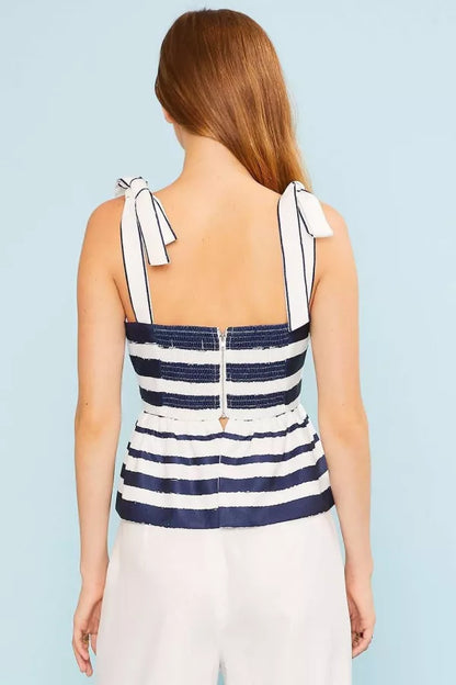 Sailor Peplum Striped Set