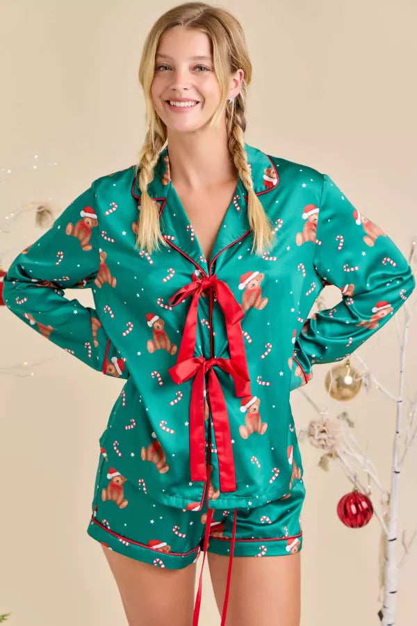 Teddy Holiday Pajama Set