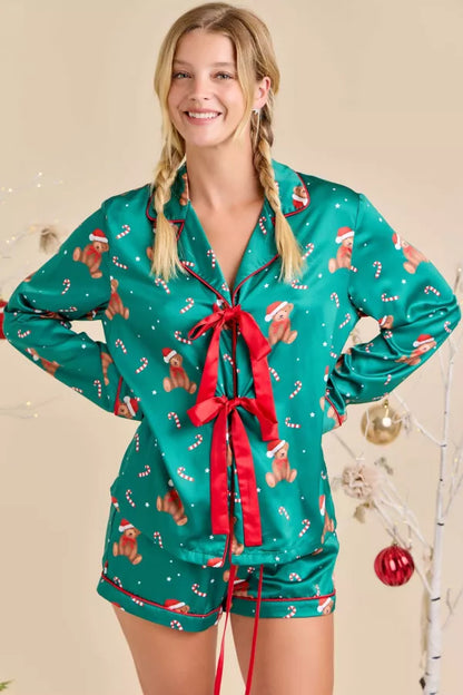 Teddy Holiday Pajama Set