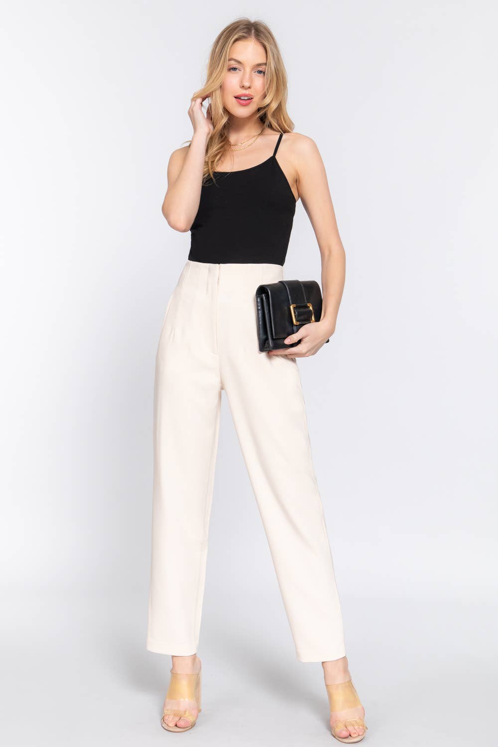Pintuck Trouser