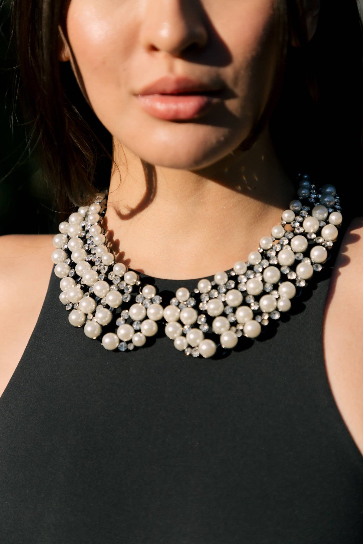 Diana Statement Necklace - White