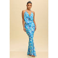 Oceania Cowl Satin Maxi