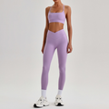 Women's  Crisscross Back Bra & V-Waist Yoga Leggings Set