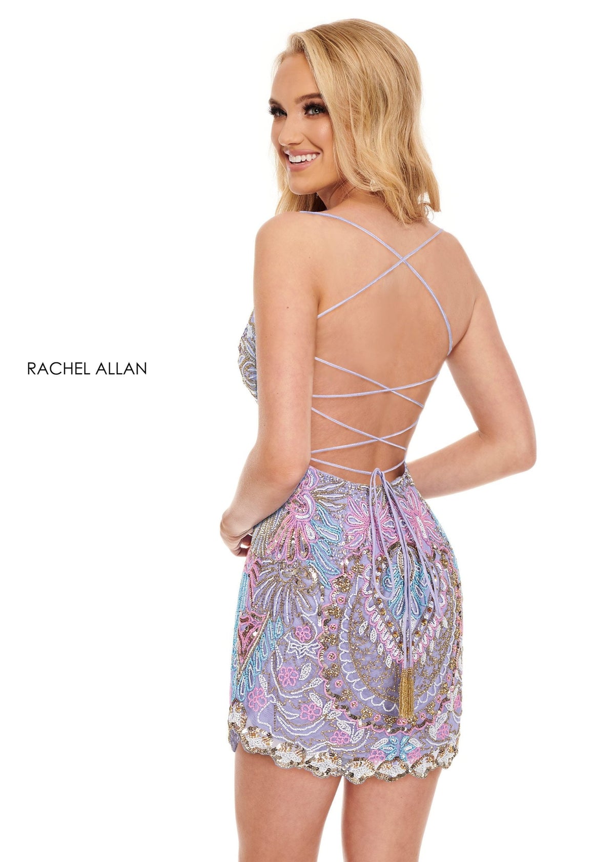 Lilac Beaded Rachel Allan 40080