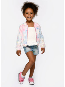 butterfly embroider bomber