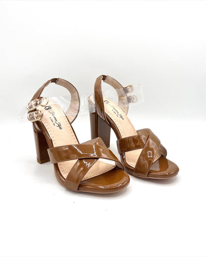 Little's Low Chunky Heel - Cinnamon