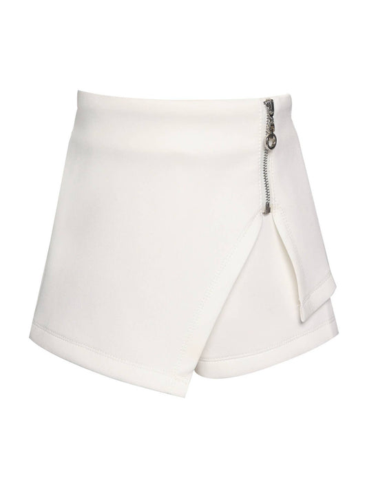 Little's Asymmetrical Zipper Skort