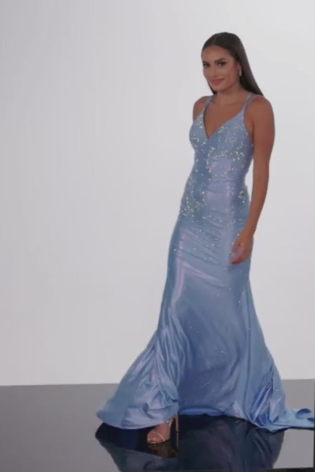 Jovani Hot-Stone Backless Gown 220110