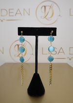 Load image into Gallery viewer, Gold Drop Chain Earrings
