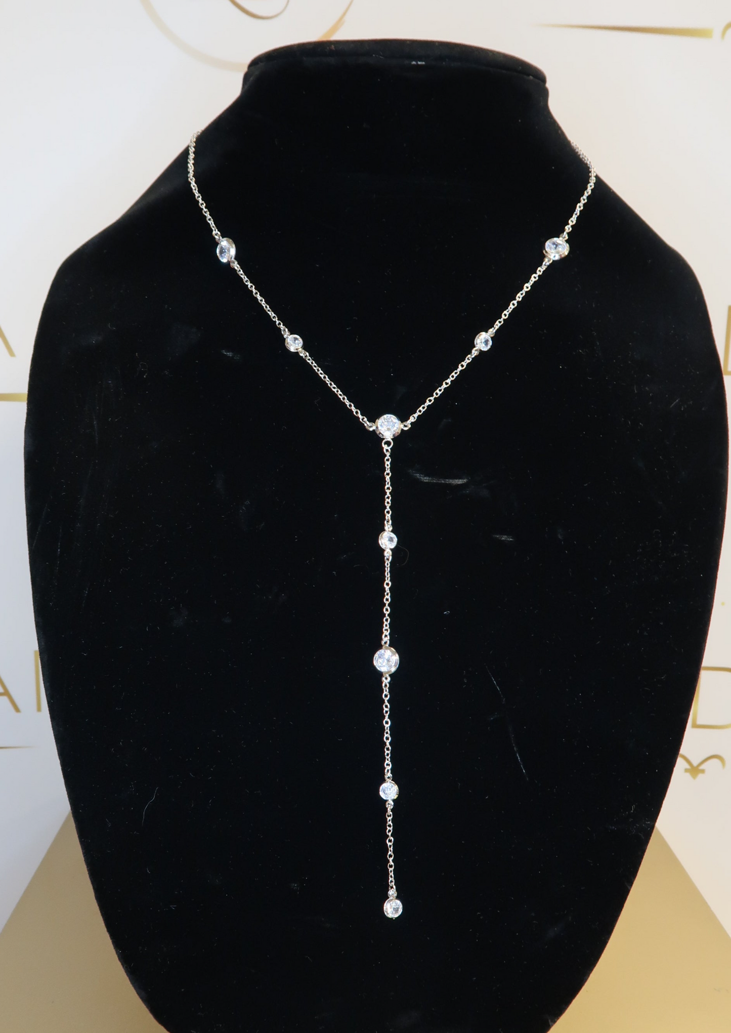 Crystal Lariat Necklace